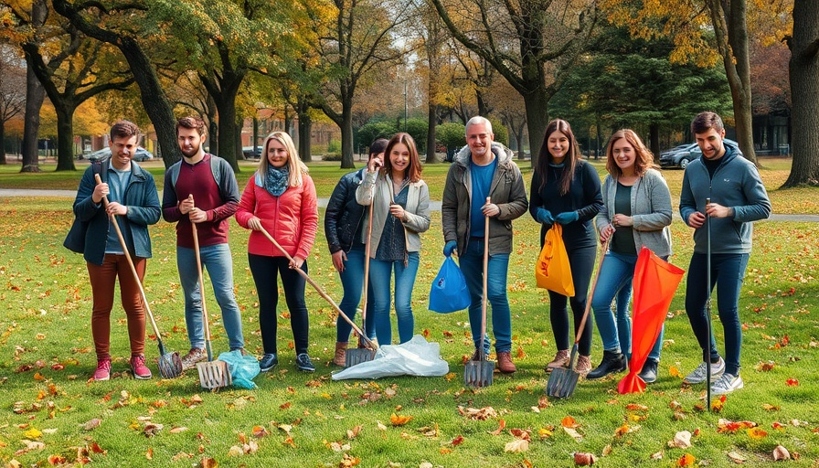 CopenPay program Copenhagen team cleaning a park.