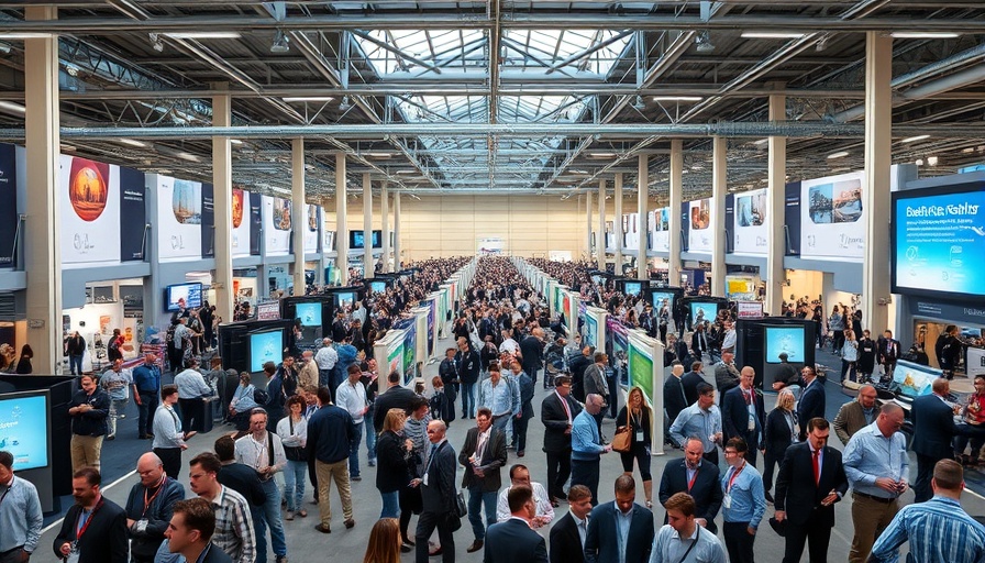 Conference showcases the potential of biotech industry, bustling hall.