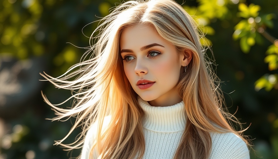 AI Work Automation: Young blonde woman in Korean beauty scene.