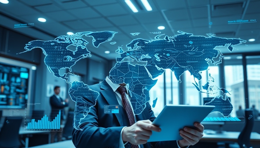 AI valuation models display in office setting, indicating data analysis.