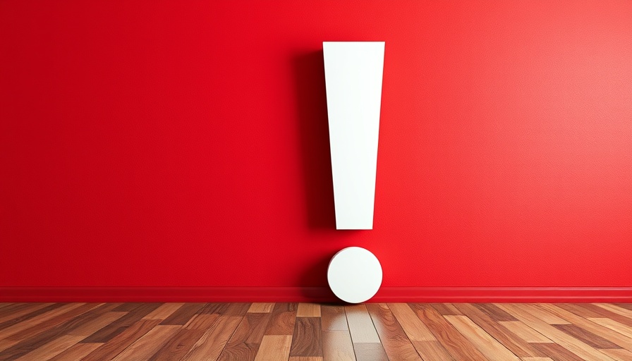 Large white exclamation mark on red wall, symbolizing conventional startup advice.