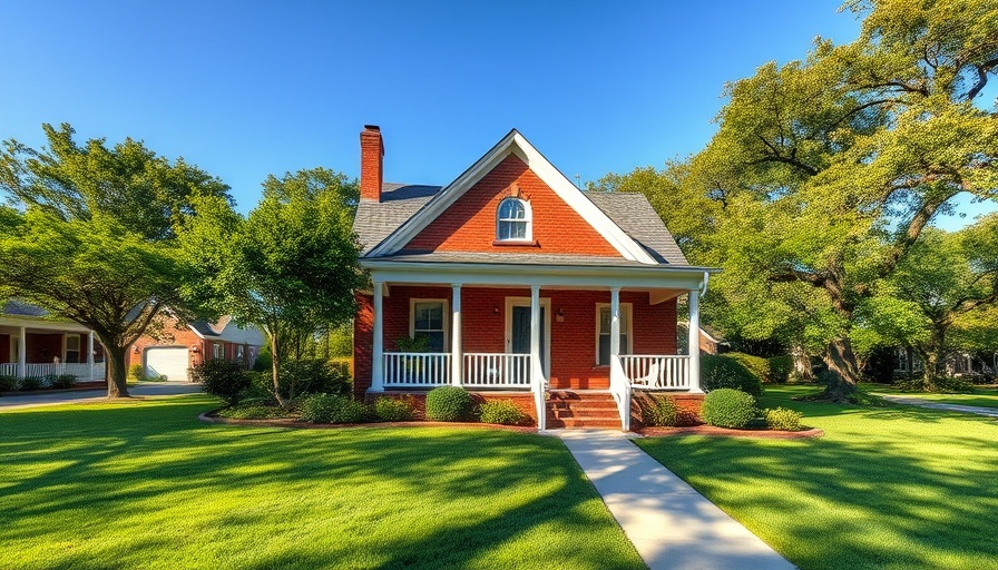 Charming brick house ready for home appraisal with lush lawn.