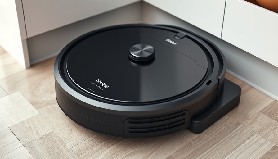 High-tech iRobot Roomba Combo vacuum in charging dock on tiled floor.