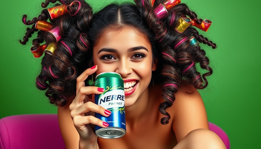 Playful scene with woman and energy drink; U.K. fast growing startups secrets