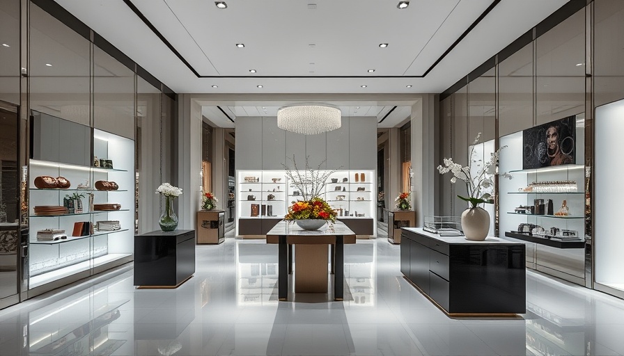 Luxury retail store showcasing a sleek and elegant design.
