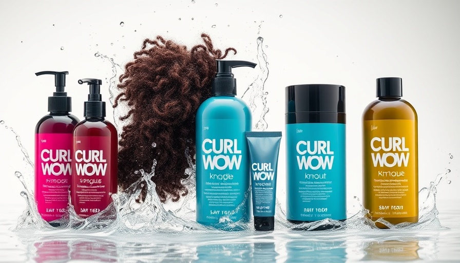 Dynamic display of Curl Wow products symbolizing L’Oréal acquisition.