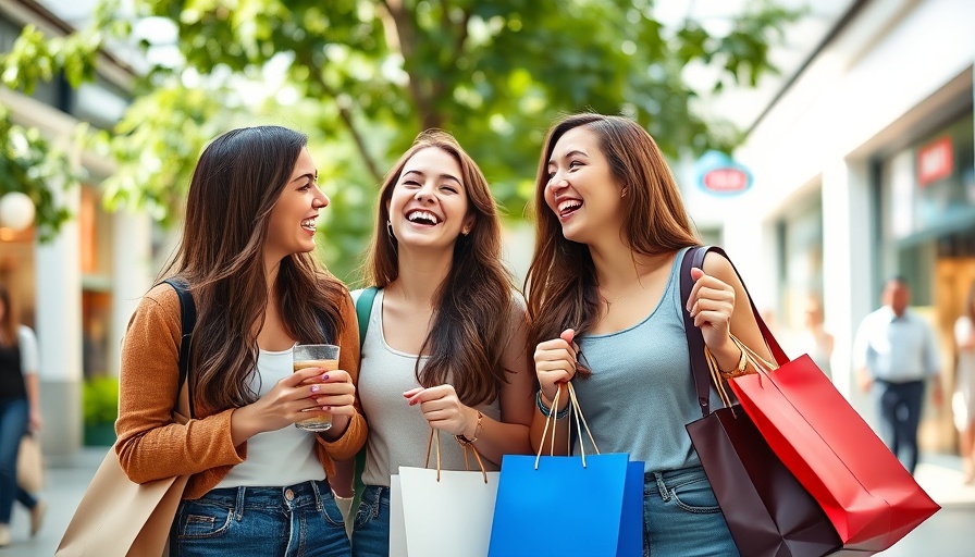 Millennial women shopping habits: two women smiling outdoors