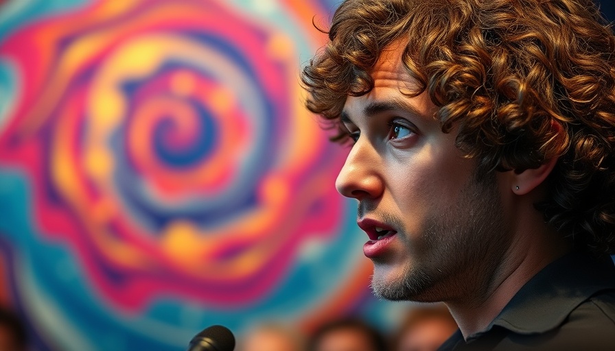Life-as-a-Service AI presentation with curly-haired individual.