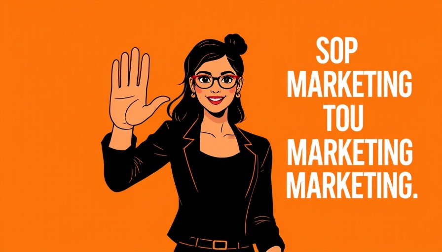 Future-ready marketing strategies: woman with stop gesture illustration