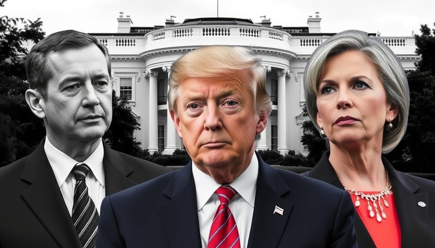 Composite of individuals with White House background.