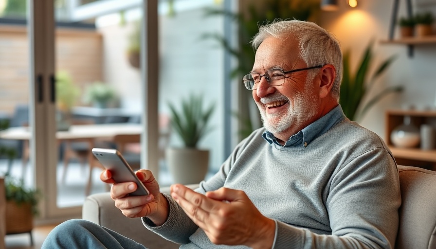 Older man shopping online with Rakuten summer deals.