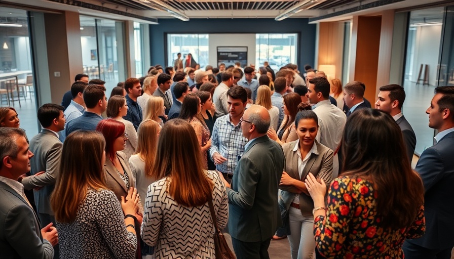 New Realtors in Carolina Real Estate welcome event in modern office.