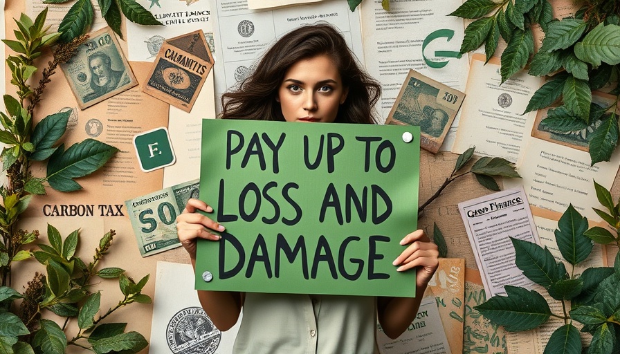 Collage on climate finance in fashion with protest elements