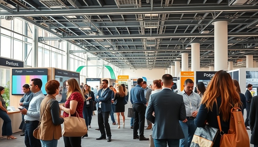 UAE business expo showcasing diverse professionals engaging in a modern setting.