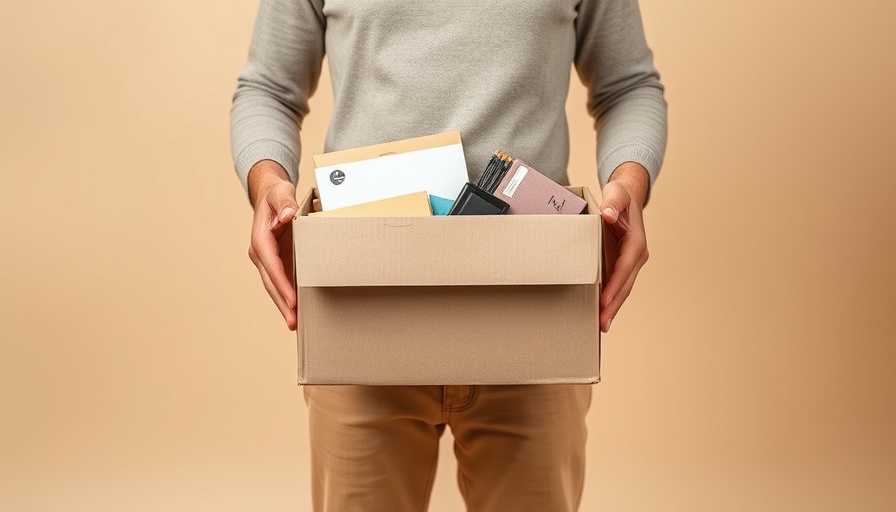 Person holding office supplies box, why top talent quits early.