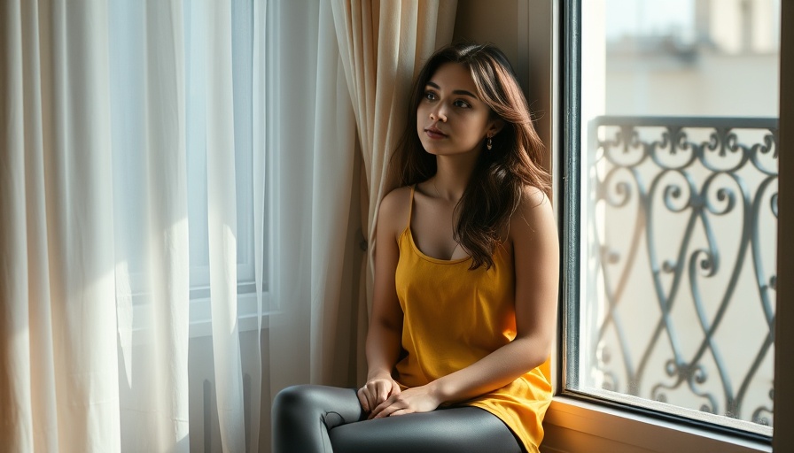 Contemplative woman by window reflecting on kidney health and metabolism.