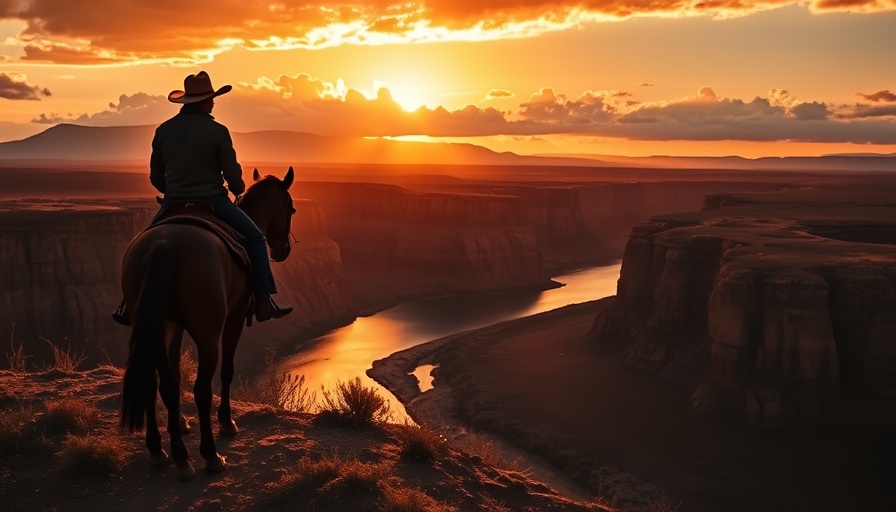 Inman On Tour Texas 2025 promotional image with sunset and cowboy.