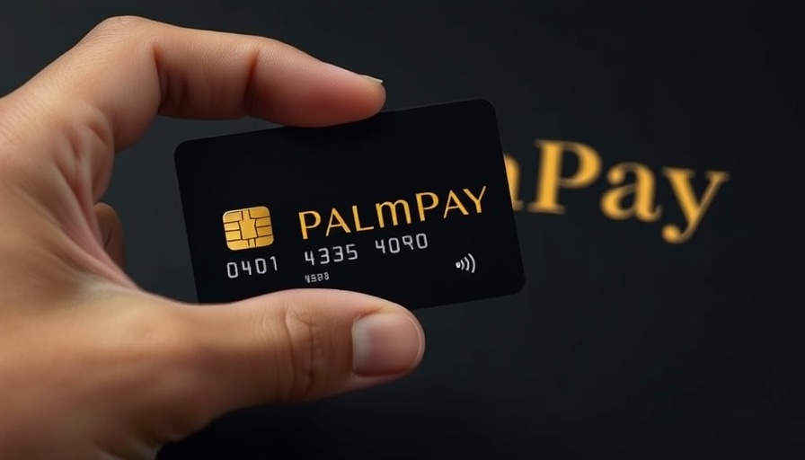 Hand holding PalmPay Premium Account card, elegant and exclusive.