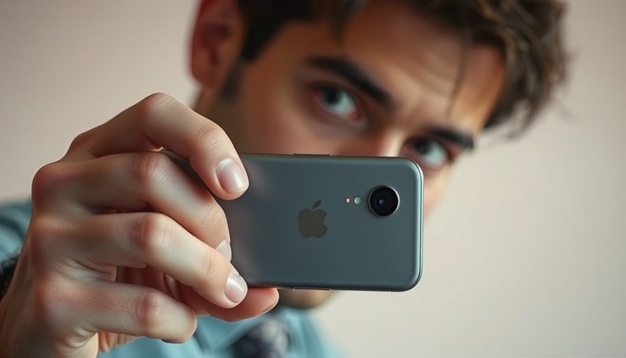 Close-up of person holding a smartphone, showcasing thin design.