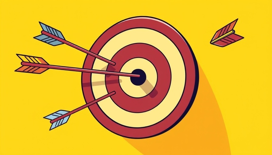 Lessons from failed startup depicted by arrows missing a target