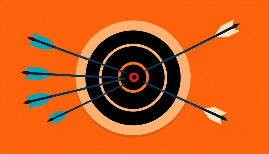 Illustration of a target with missed arrows, symbolizing lessons from failed startup.