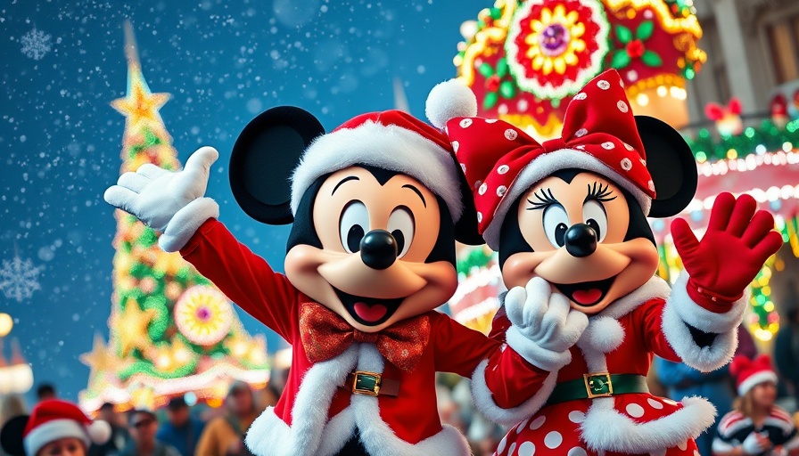 Mickey and Minnie at Mickey’s Very Merry Christmas Party 2025 parade.