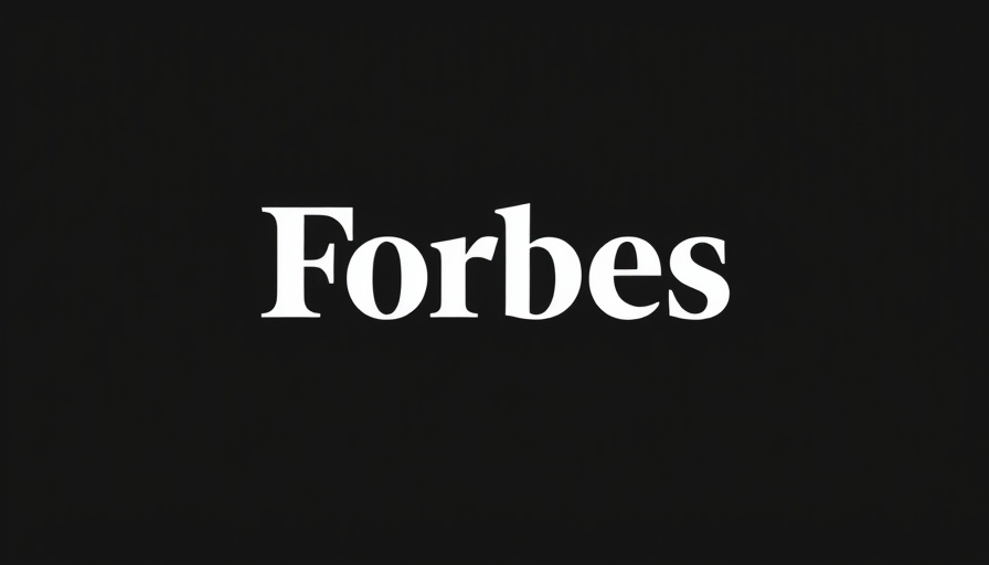 Bold Forbes logo on a minimalistic black background.