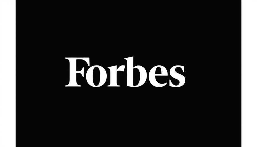 Minimalist Forbes logo on black background.