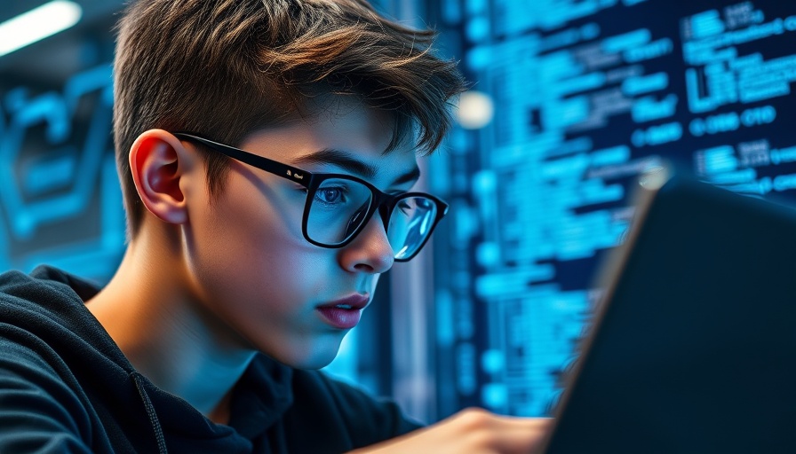 Teen in digital setting working on building a general AI agent.