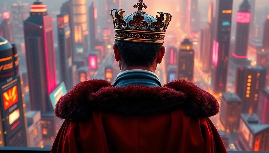 Royal figure observing a digital cityscape, symbolizing that being a neighborhood expert isn’t enough anymore.