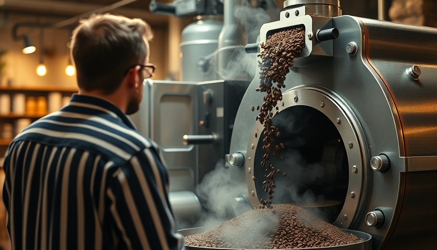 Equitable Coffee Pricing: Person overseeing coffee roasting