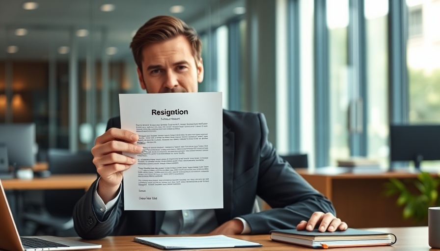 Navigating the Great Resignation: resignation letter and office box.