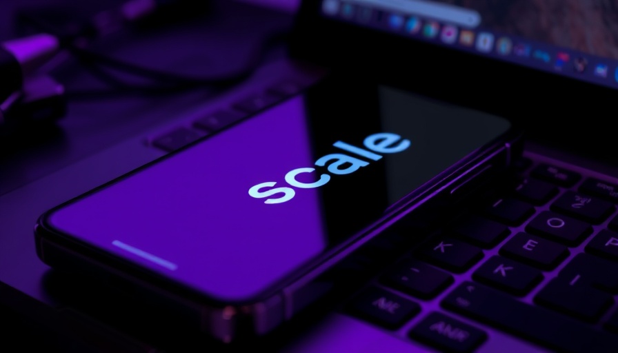 Scale AI logo on smartphone symbolizes company news.