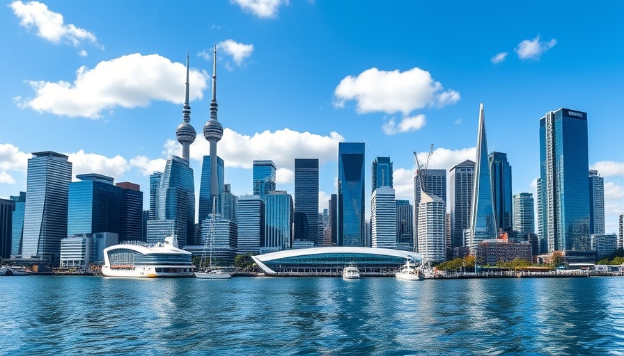 Auckland skyline representing New Zealand AI strategy focus.