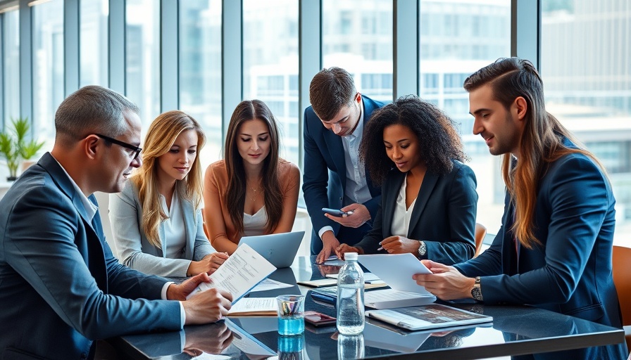 Professionals in a meeting discussing stakeholder engagement strategies.
