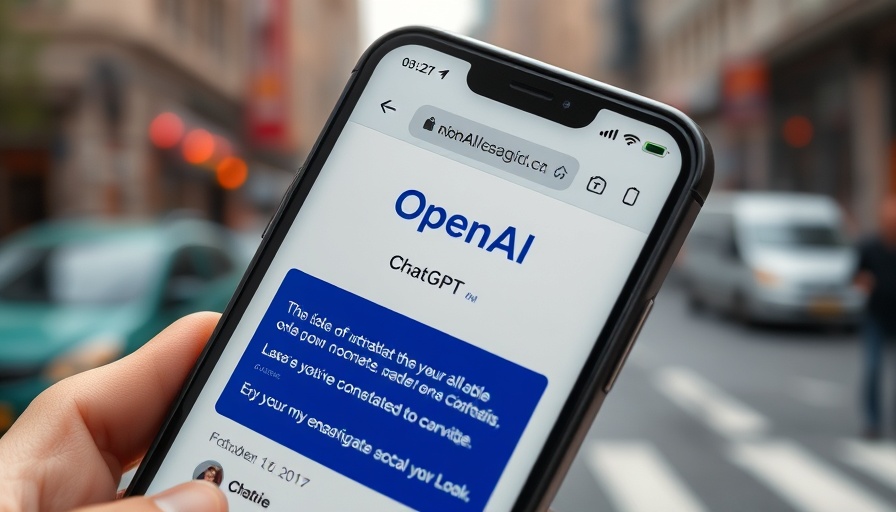 OpenAI UK Government AI Partnership: Smartphone displays OpenAI ChatGPT.