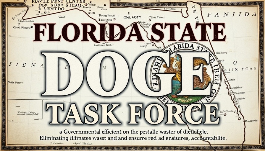 Florida DOGE audit municipalities: governmental text and seal.