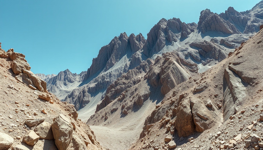 Investment in Rare Earths: Rich mineral landscape with clear sky.