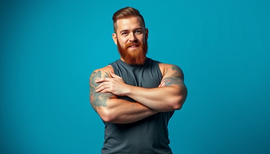 Confident man exuding effortless business success.