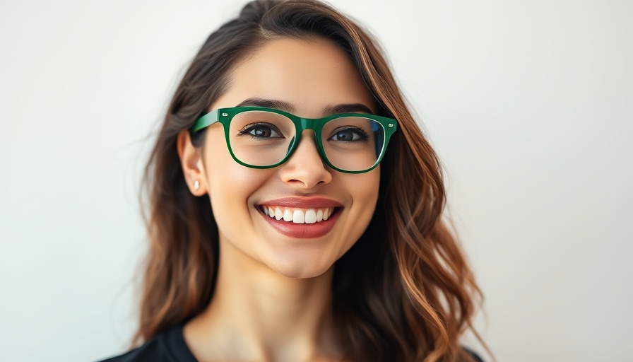 Winner smiling with green glasses, Vogue Business Talent Competition 2025 winners