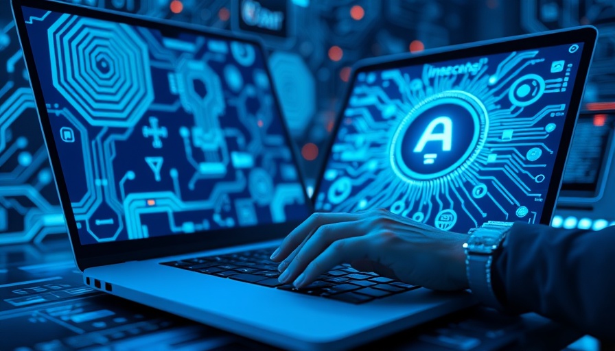 AI agents for entrepreneurs concept with person typing on laptop.