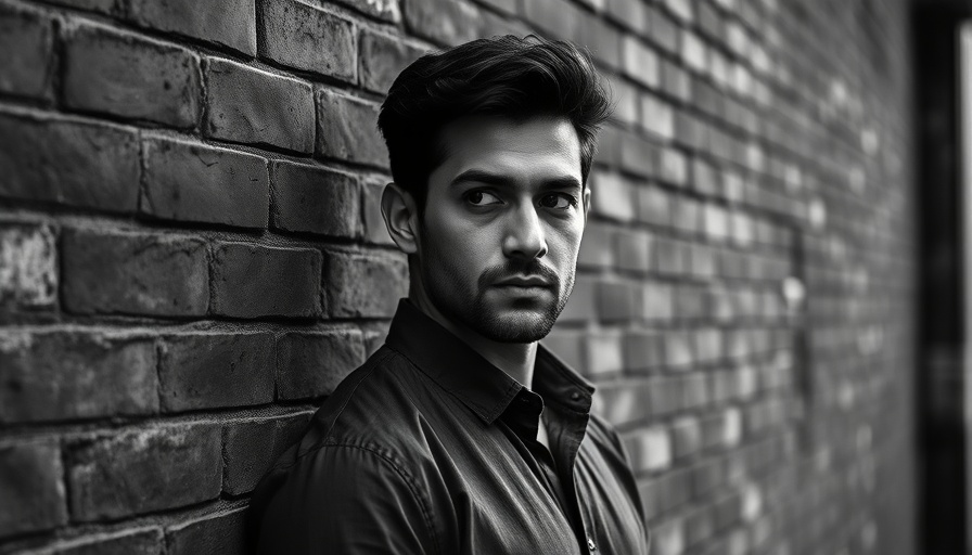 Contemplative man against brick wall symbolizes AI Agent for Solopreneurs