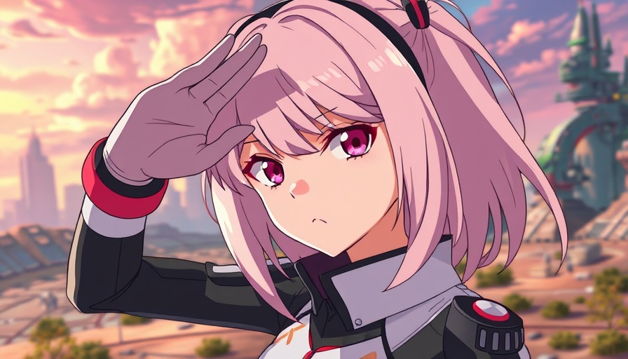 Anime character in futuristic style from Cyberpunk Edgerunners.
