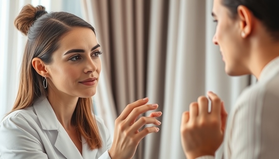 Expert guiding client on how to build your own skincare brand, consultation scene.