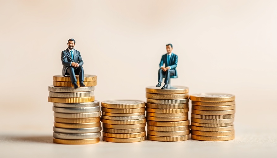 Miniature figures on coins illustrating local presence in real estate.