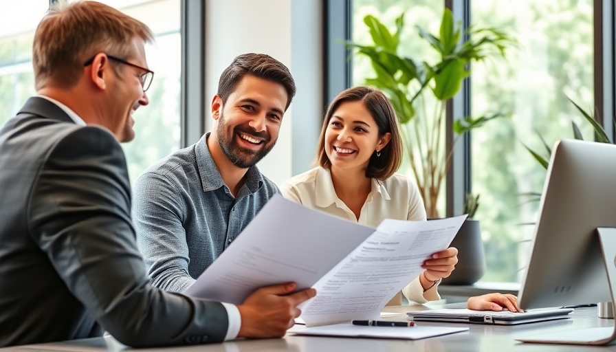 Couple discussing lender-paid mortgage insurance with advisor.