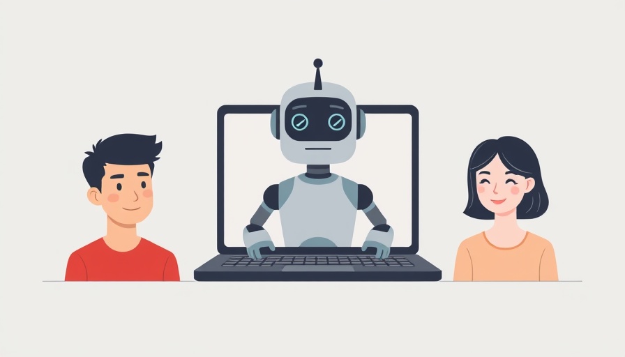 AI impact on young workers depicted through digital illustration of AI selecting job applicants on a laptop screen.
