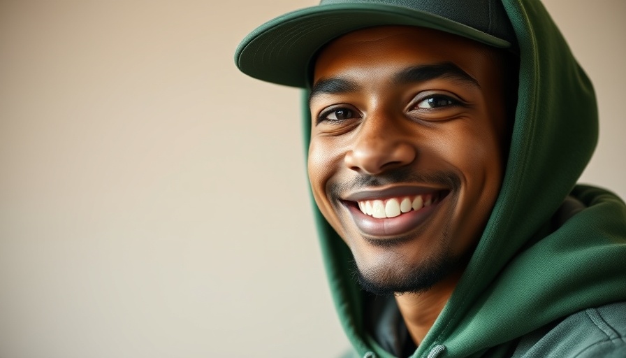 Portrait of a missing 18-year-old Florida resident wearing a green hoodie and cap.