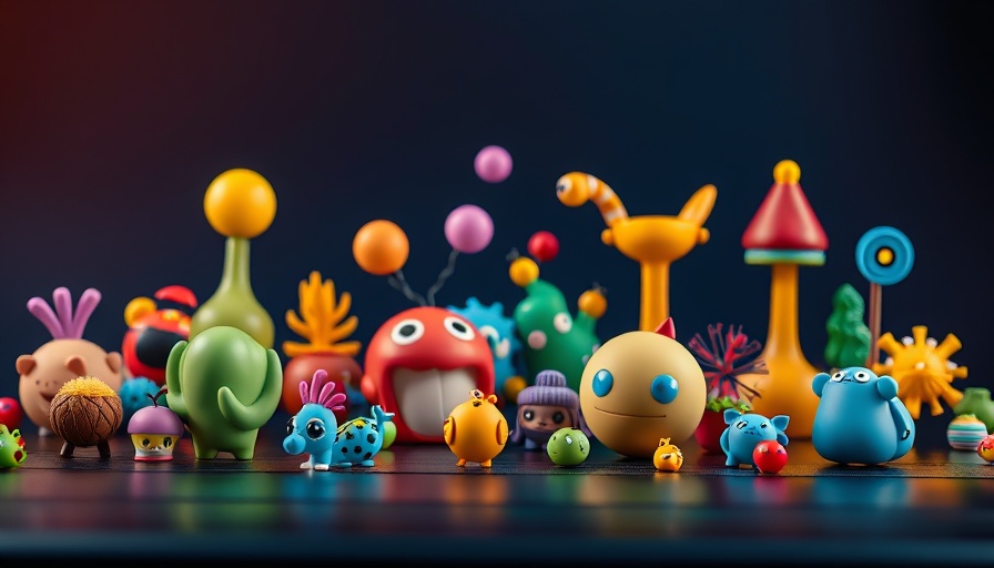 Copilot 3D AI Tool interface displaying colorful 3D models.
