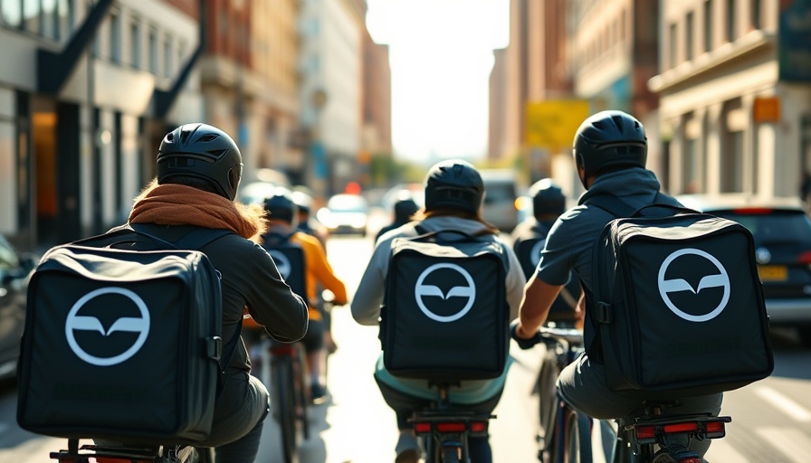 Nigerian food delivery startup Chowdeck bikers with branded gear.
